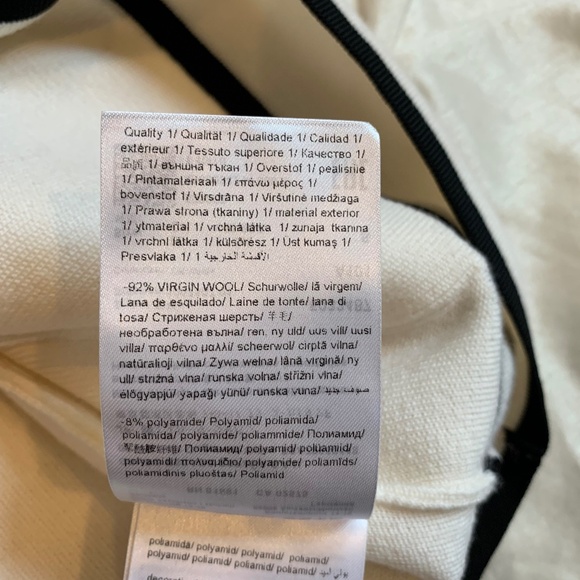 NWOT Escada Cream/Black Wool Cardigan Sweater sz S - Picture 6 of 6